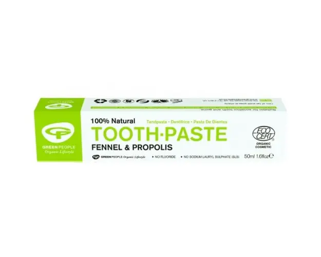 Pasta de Dinti Homeopata cu Fenicul Organic si Propolis Green People, 50 ml