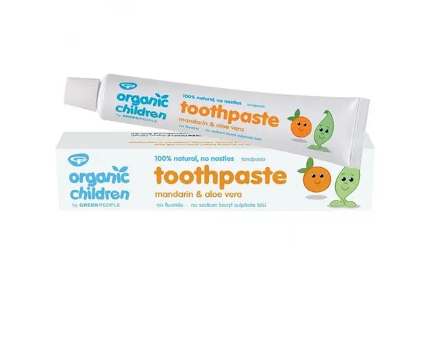 Pasta de Dinti Homeopata cu Mandarine pentru Bebelusi Green People, 50 ml