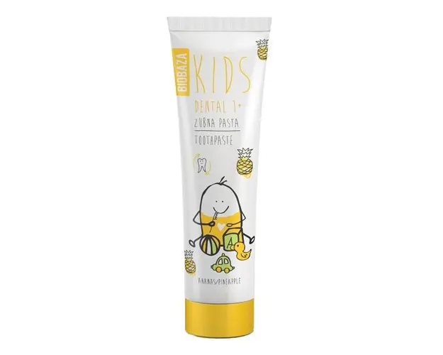 Pasta de Dinti Naturala pentru Copii 1+ cu Aroma de Ananas Biobaza, 75 ml