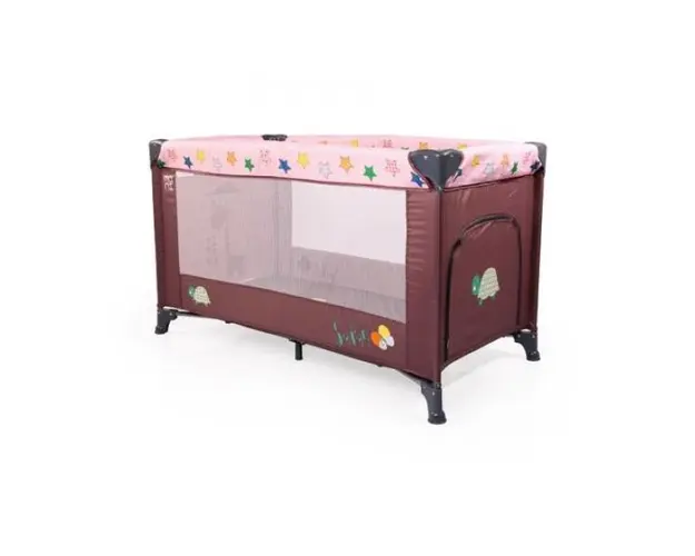 Patut pliabil cu un nivel Safari Pink Dust