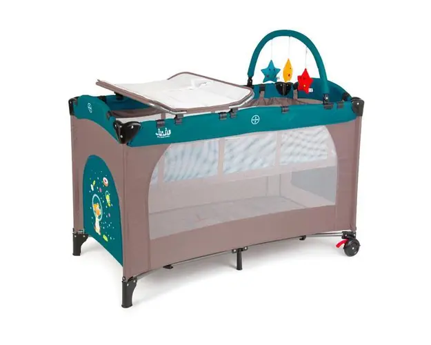 Patut pliant 2 niveluri Juju Sleepy Baby, Space Doggy