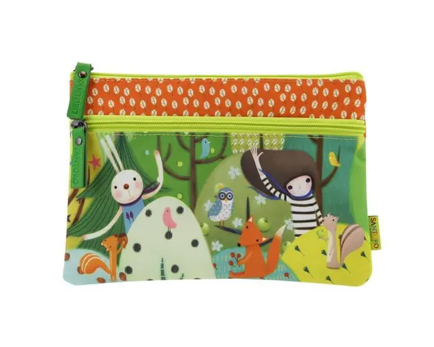 Penar cu doua fermoare Kori Kumi Toodle Pip, 23x15 cm