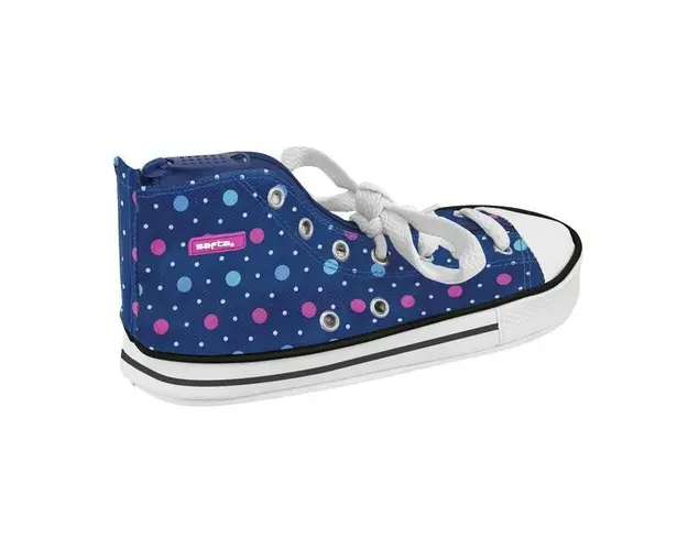 Penar forma pantof sport Safta buline bleu,24x7x12 cm