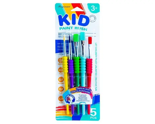 Pensule desen soft, 5 buc/set, 7Toys
