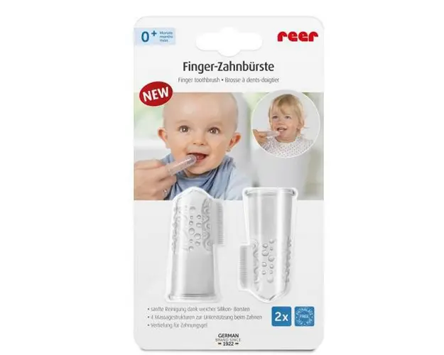 Periuta de Dinti din Silicon pentru Folosire pe Deget Reer Abi Solutions, 2 buc