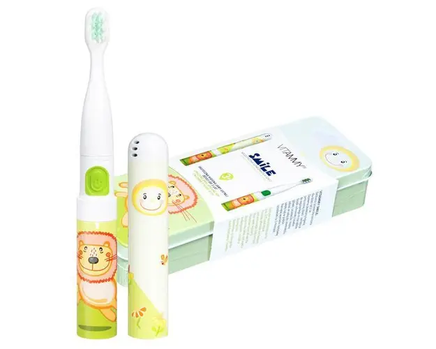 Periuta de dinti electrica VITAMMY Smile, pentru copii 3 +, cutie travel, Animatie Leu