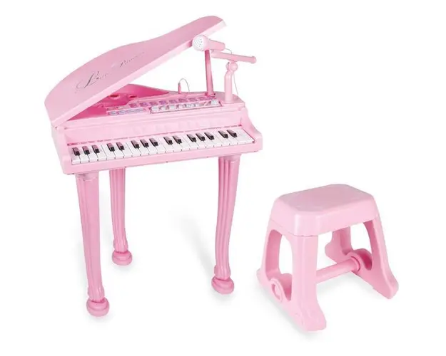 Pian cu microfon si scaun Little Princess Bebeking