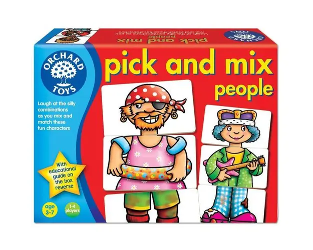 Pick and mix people. Asociaza personajele