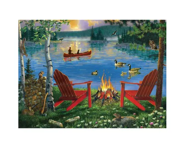 Pictura creativa pe numere avansati Retragere la Lac