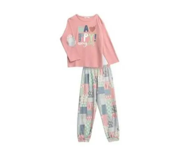 Pijama de copii Vamp 17525, S, bumbac, roz