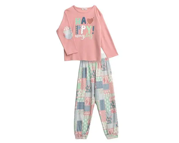 Pijama de copii Vamp 17525, XL, bumbac, roz