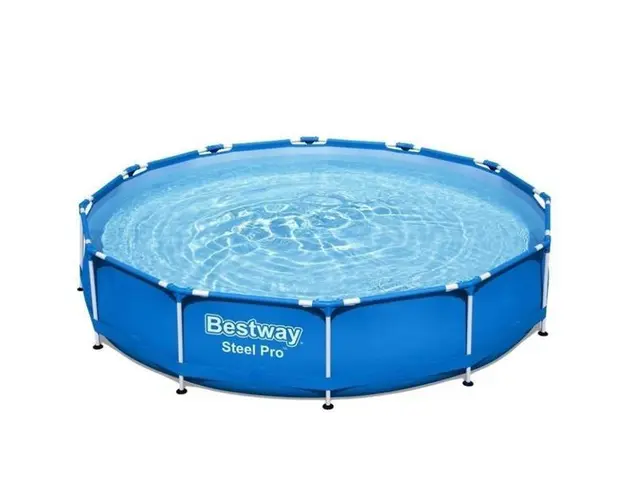 Piscina family gigant cu cadru metalic, Bestway 56681, 366 x 76 cm, cu pompa filtrare, 6473 litri