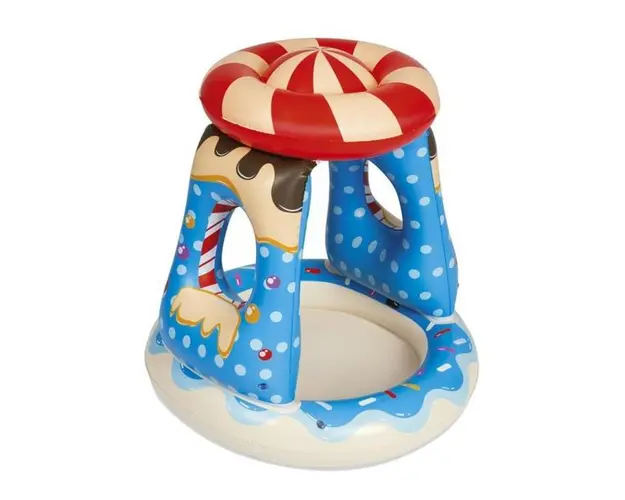 Piscina gonflabila copii, Bestway 52270 Candyville, multicolor, 26 Litri, 91 x 91 x 89 cm