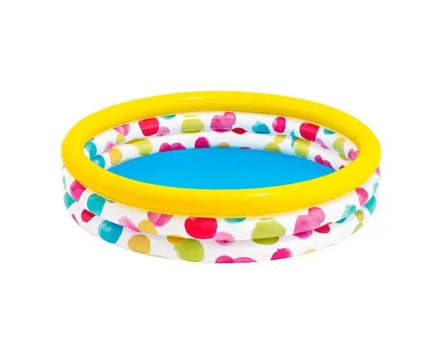 Piscina gonflabila copii, Intex, Cool dots ,multicolor, 581 litri,168 x 38 cm, 58449