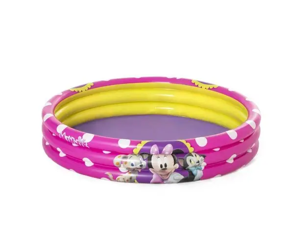 Piscina Minnie Mouse gonflabila, pentru copii 2 ani+, Bestway 91079, 122 x 25 cm, 140 litri