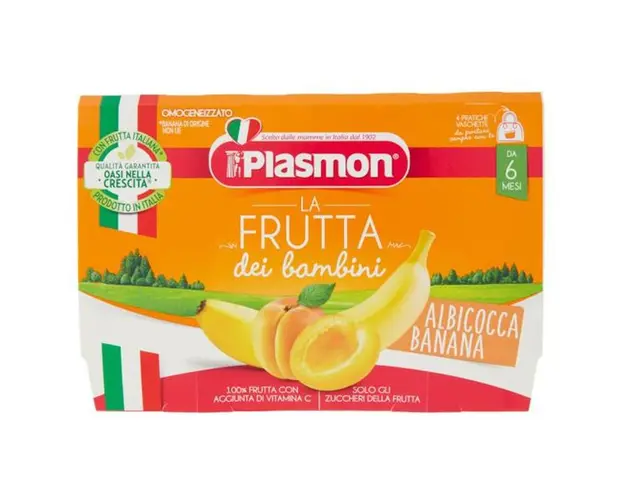 Piure Caise si Banane - Plasmon, 6 luni+, 4 x 100 g