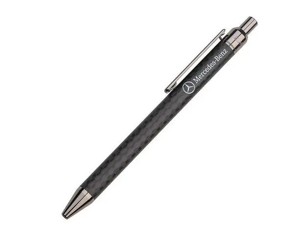 Pix negru cu logo Mercedes, metal, in cutie