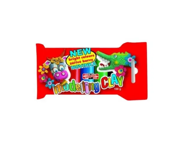Plastilina 5 culori, 100 g , 7Toys