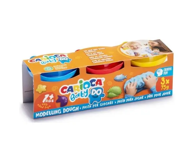 Plastilina Baby Dough 3 buc