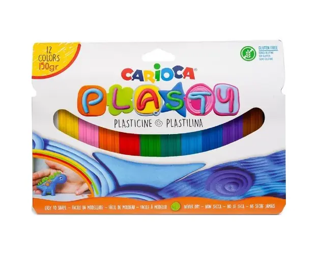 Plastilina Carioca Plasty 12 culori