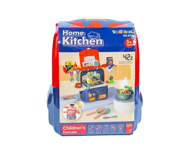 Play set bucatarie in ghiozdan, 42 piese, 7Toys