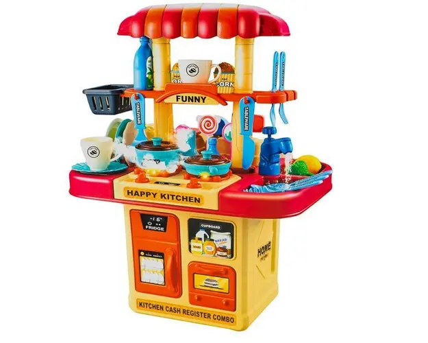 Play set multifunctional, bucatarie si supermarket, 7Toys