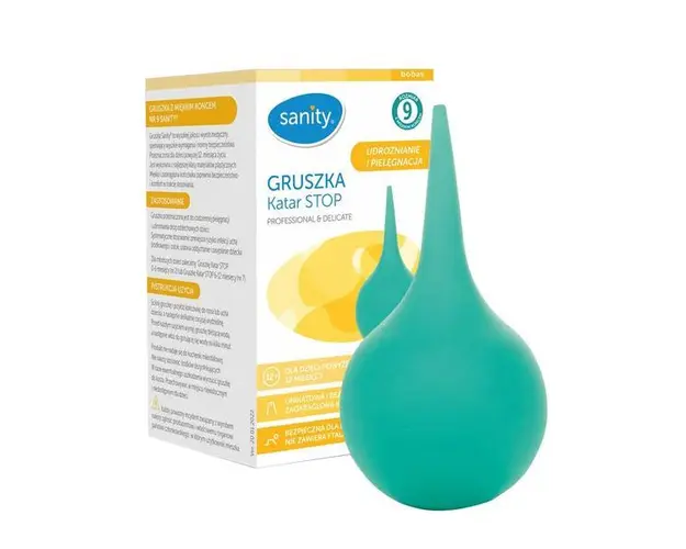 Pompa piriforma Sanity Stop nr.9, nas si urechi, pentru copii 1 an+, Verde