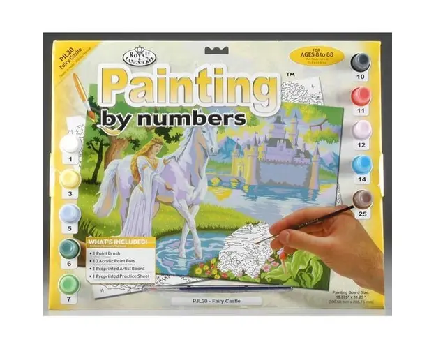 Prima mea pictura pe nr.junior mare Castel zane 32x40 cm