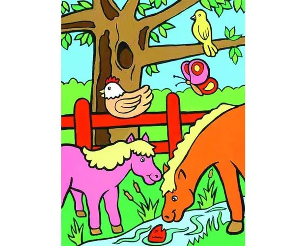 Prima mea pictura pe numere - Animale de ferma