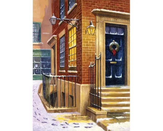 Prima pictura pe numere junior mica Seara de Craciun