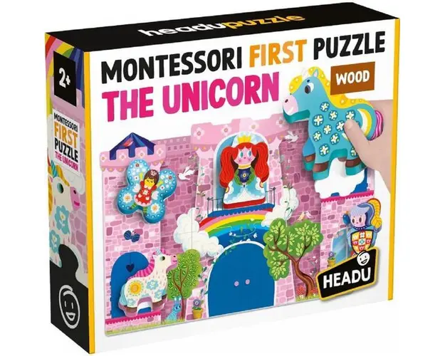 Primul meu puzzle Montessori cu unicorni