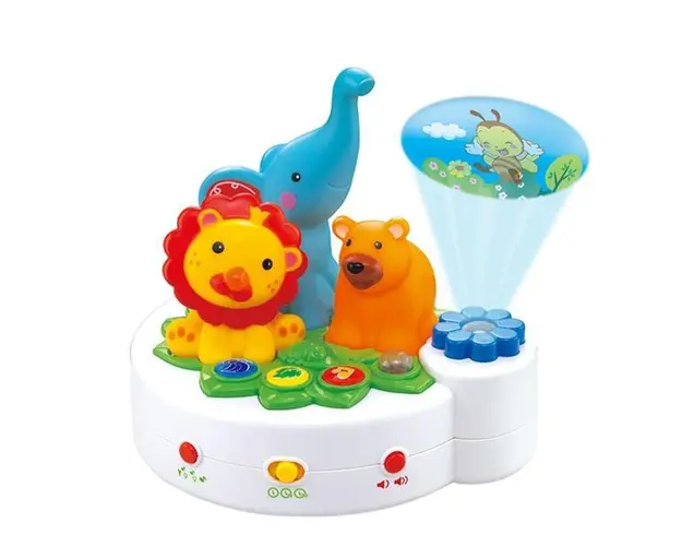 Proiector muzical cu telecomanda Animal