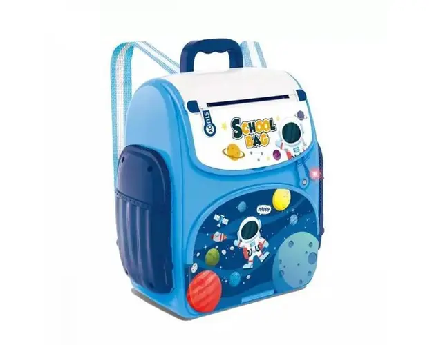 Pusculita-rucsac pentru copii astronaut albastru Bebeking