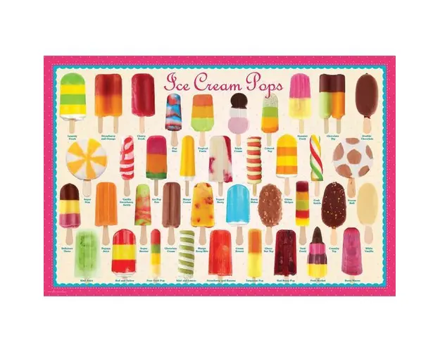 Puzzle 100 piese Ice Cream Pops