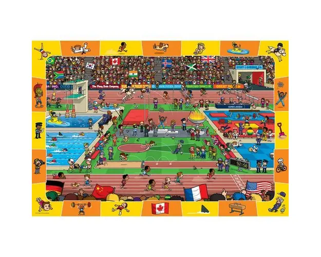 Puzzle 100 piese Spot and Find Olympics