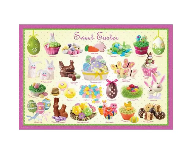 Puzzle 100 piese Sweet Easter