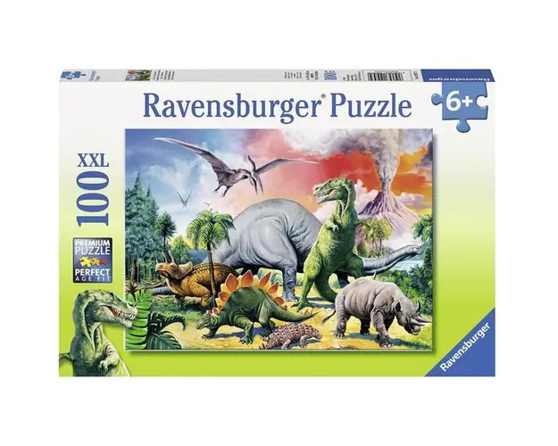 Puzzle 100. Printre dinozauri