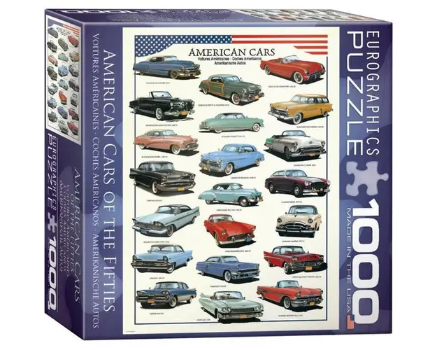 Puzzle 1000 piese American Cars of the 1950s