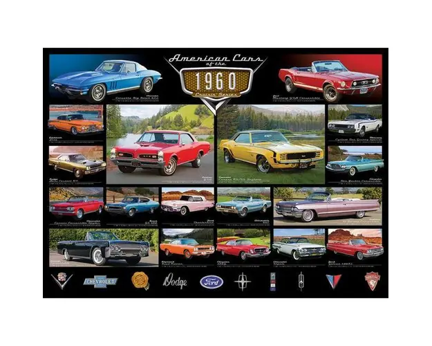Puzzle 1000 piese American Cars of the 1960s