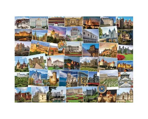 Puzzle 1000 piese Globetrotter Castles and Palaces