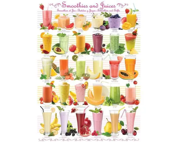 Puzzle 1000 piese Smoothies and Juices