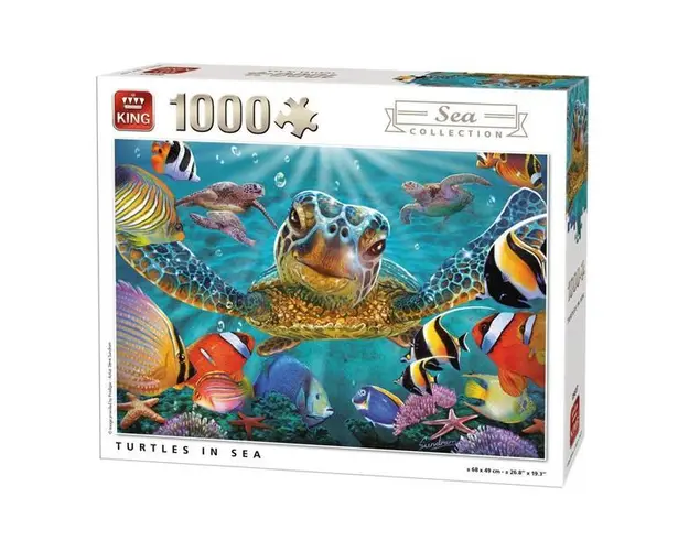 Puzzle 1000 piese, Turtles in Sea
