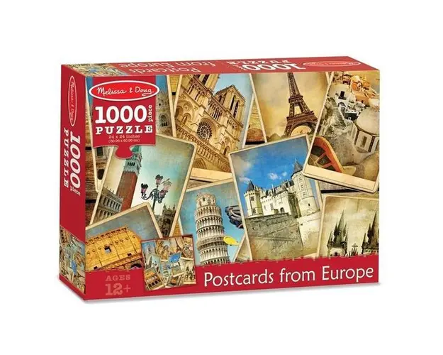 Puzzle 1000, Postcards from Europe. Vederi din Europa