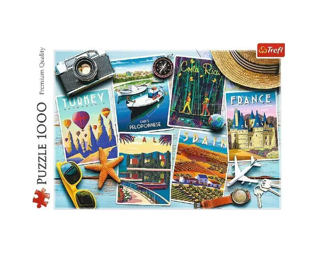Puzzle 1000 trefl carti postale