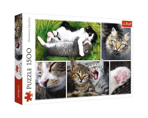 Puzzle 1500. Viata pisicilor