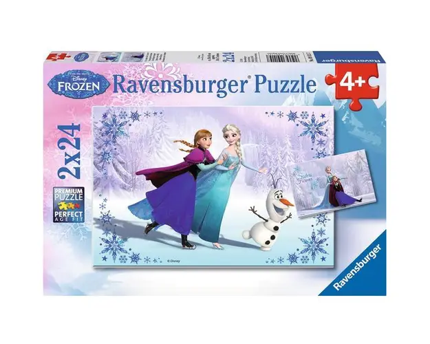 Puzzle 2 in 1. Frozen: Surori pentru totdeauna