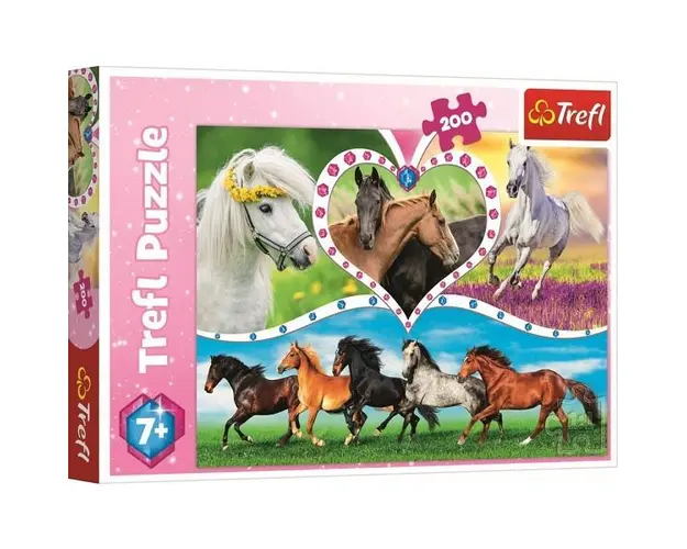 Puzzle 200. Frumosii cai