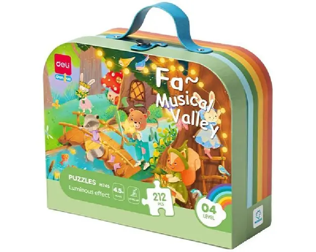 Puzzle 212: Musical Valley. Piese cu efect luminos