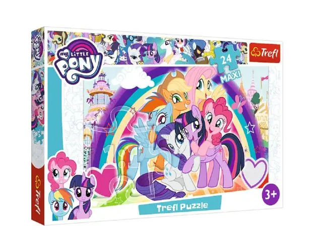Puzzle 24 maxi trefl ponei fericiti