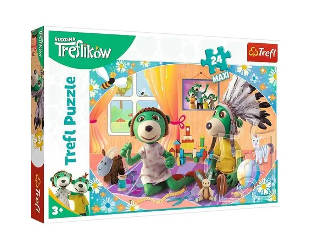 Puzzle 24 Maxi: Treflik. Familia fericita
